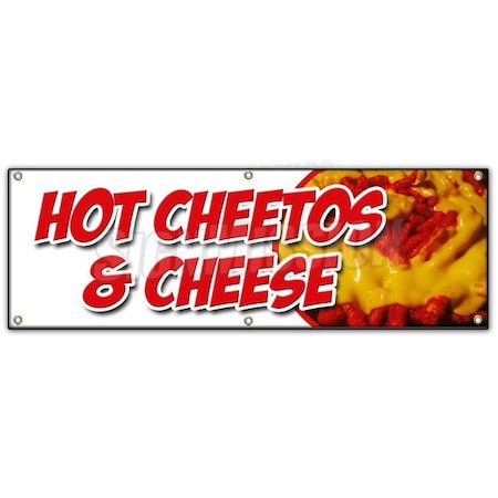 Signmission HOT CHEETOS & CHEESE BANNER SIGN melted mexican chili tex mex food B-72 Hot Cheetos & Cheese